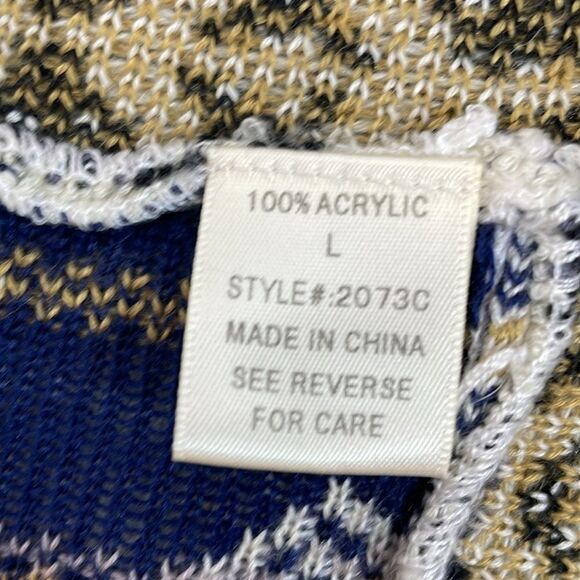 Freeway Waterfall Shawl Wrap Cardigan Sweater Aztec Print Long sleeves sz Large - Picture 15 of 16